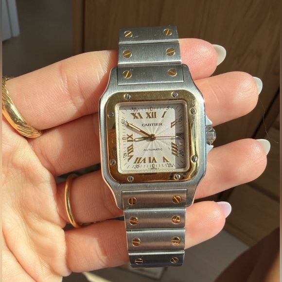 Cartier Accessories - Cartier Santos Galbée Automatic Two-Tone 18K Gold & Stainless Steel Watch